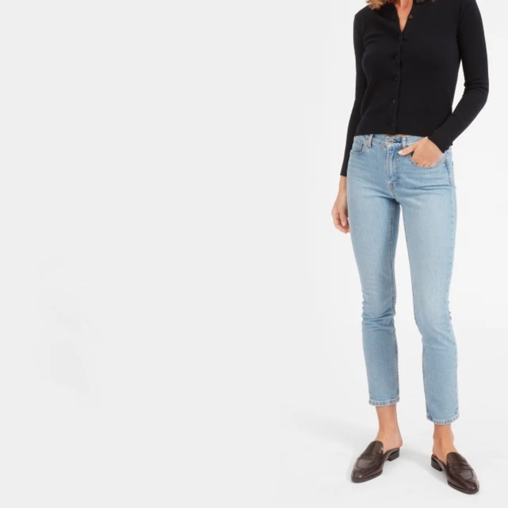 Everlane Light Wash Mid Rise Skinny Jeans size 30